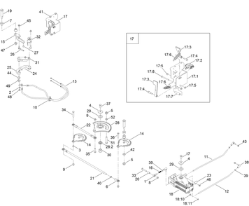 Steering Gear And Cable Assembly Diagram and Parts List for 74785 400000000 - 999999999 Toro Lawn Tractor