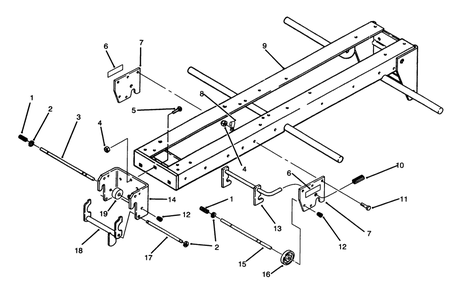 Front & Side Hitch Assembly Diagram and Parts List for 73520 5900178 - 5999999 Toro Lawn Tractor