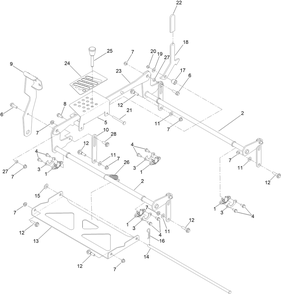 Decklift Assembly Diagram and Parts List for 76501 400000000 - 415399999 Toro Lawn Tractor
