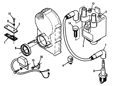 Ignition - Electronic Diagram and Parts List for R1-20OE02 2000001 - 2999999 Toro Lawn Tractor