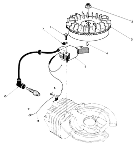 Flywheel & Magneto Assembly Diagram and Parts List for 38185 9000001 - 9999999 Toro Snow Blower