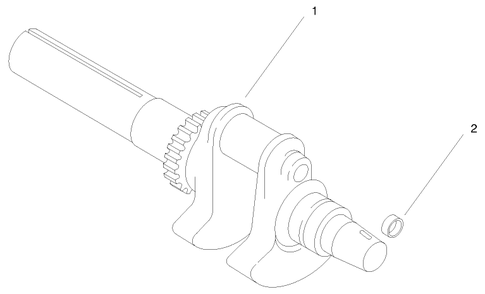 Crankshaft Assembly Diagram and Parts List for 74171 (990001-999999)(1999) Toro Lawn Mower