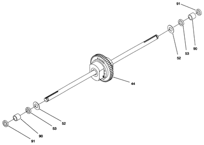 Hydro Transaxle Assembly (Continued) Diagram and Parts List for 71218 6900001 - 6999999 Toro Lawn Tractor