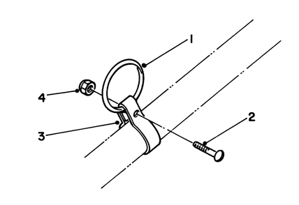 Clamp & Ring Kit No. 46-2690 (Optional) Diagram and Parts List for 51607 4000001 - 4999999 Toro Trimmer