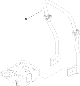 Roll-Over-Protection-System Assembly 2 Diagram and Parts List for 74416TE (250005001-250999999)(2005) Toro Lawn Mower