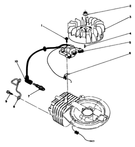 Ignition Assembly (Model No. 47pl0-3) Diagram and Parts List for 22030 1000001 - 1999999 Toro Lawn Mower