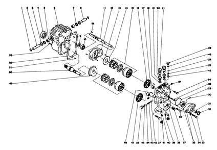 Part Location Diagram of 28-3630 Toro Variable Swashplate