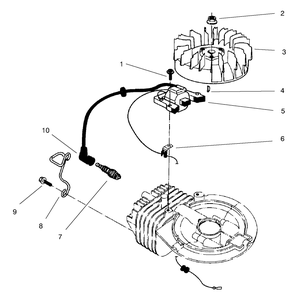 Ignition Assembly (Model No. 47pt6-3) Diagram and Parts List for 22026 7900001 - 7999999 Toro Lawn Mower
