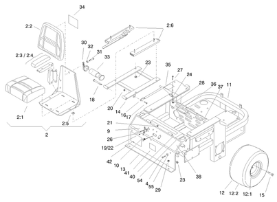 Part Location Diagram of E633738 Toro DISCONTINUED