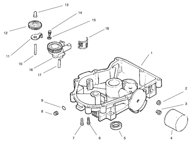 Oil Pan/Lubrication Diagram and Parts List for 30183 990001 - 999999 Toro Lawn Tractor Accessories