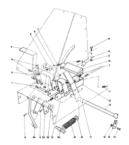 Brake & Clutch Assembly Diagram and Parts List for 56155 5000001 - 5999999 Toro Lawn Tractor