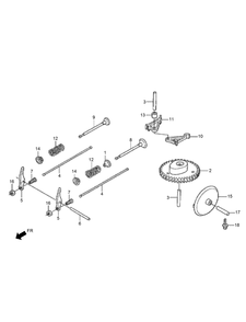 Camshaft Assembly Diagram and Parts List for 2600 313000001 - 313999999 Toro Lawn Tractor Accessories