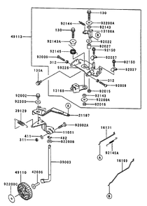 Control Equipment Diagram and Parts List for 74213 (220000001-220999999)(2002) Toro Lawn Mower