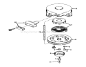 Rewind Starter No. 590420 Assembly 935 Diagram and Parts List for 55050 9000001-9999999 - 1969 Toro Lawn Tractor