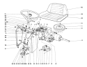 Dash And Transaxle Assembly Diagram and Parts List for 55055 1000001-1999999 - 1971 Toro Lawn Tractor