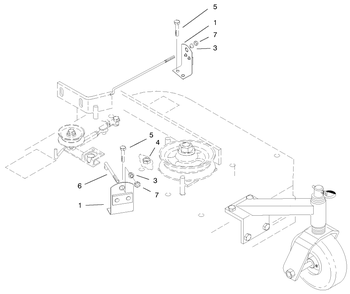 Brake Assembly Diagram and Parts List for 30184 990001 - 999999 Toro Lawn Mower