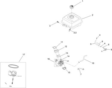 Part Location Diagram of 147-7096 Toro Lever-Choke