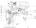 Dash And Transaxle Assembly Diagram and Parts List for 55152 0000001-0999999 - 1970 Toro Lawn Tractor