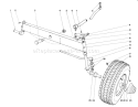 Front Axle Assembly Diagram and Parts List for 55152 0000001-0999999 - 1970 Toro Lawn Tractor