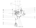Power Takeoff Assembly Diagram and Parts List for 55152 0000001-0999999 - 1970 Toro Lawn Tractor