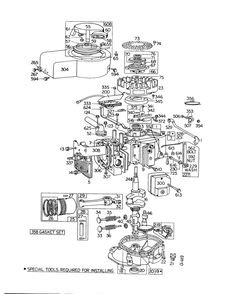 Model 130902-0363 Engine Assembly (Recoil Start) Briggs & Stratton Diagram and Parts List for 56575 2000001 - 2999999 Toro Lawn Tractor
