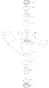 Idler Assembly 2 Diagram and Parts List for 72096 406343181-407109999 Toro Lawn Tractor