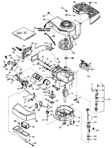 Engine Tecumseh Model No. Tnt 100-10086e Diagram and Parts List for 20705 4000001 - 4999999 Toro Lawn Mower