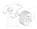 Rear Tire And Fender Assembly Diagram and Parts List for 55275 2000001-2999999 - 1972 Toro Lawn Tractor