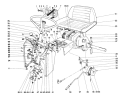 Dash And Transaxle Assembly Diagram and Parts List for 55275 2000001-2999999 - 1972 Toro Lawn Tractor