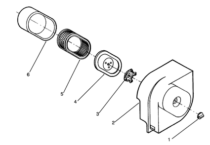Air Cleaner Assembly Diagram and Parts List for 72060 3900001 - 3999999 Toro Lawn Tractor