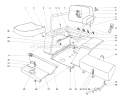 Seat And Fender Assembly Diagram and Parts List for 55402 0000001-0999999 - 1970 Toro Lawn Tractor