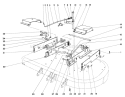 42" Mower Deck Linkage Assembly Diagram and Parts List for 55302 9000001-9999999 - 1969 Toro Lawn Tractor