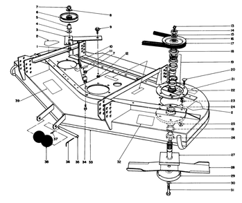 Cutting Unit Model No. 30768 Diagram and Parts List for 30768 9000001 - 9999999 Toro Lawn Mower