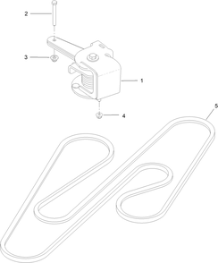 Torsion Idler Kit Assembly No. 147-5036 Diagram and Parts List for 147-5036  Toro Lawn Mower