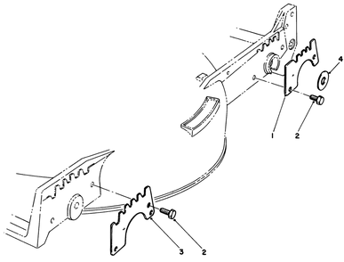 Wear Plate Kit No. 49-4080 (Optional) Diagram and Parts List for 20582C 6000001 - 6999999 Toro Lawn Mower