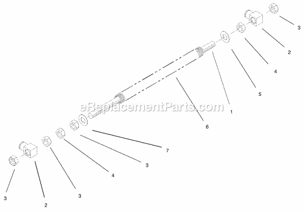 Front Spring Assembly No. 103-1987 Diagram and Parts List for 74199 230000001-230999999 Toro Lawn Mower