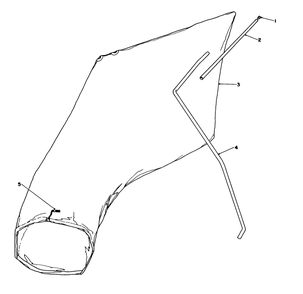 Giant Bagging Kit No. 29-9750 (Optional) Diagram and Parts List for 16401 39000001 - 39999999 Toro Lawn Mower