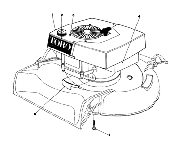 Engine Assembly Diagram and Parts List for 16300 0000001 - 0999999 Toro Lawn Mower