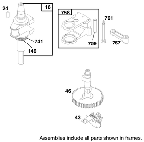 Engine Briggs & Stratton Model 28m707-1182-E1 Diagram and Parts List for 70089 9900001 - 9999999 Toro Lawn Tractor