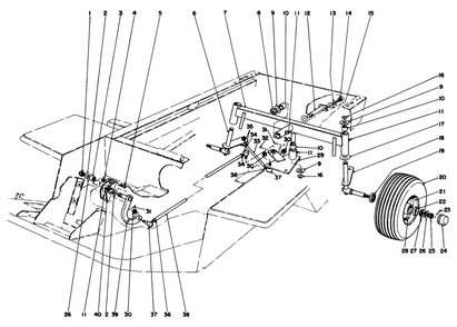 Rear Axle Assembly Diagram and Parts List for 30798 0000001 - 0999999 Toro Lawn Tractor