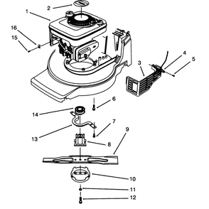 Engine Assembly Diagram and Parts List for 20907B 4900001 - 4999999 Toro Lawn Mower