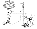 Magneto No. 610862 Diagram and Parts List for 56027 4000001-4999999 - 1974 Toro Lawn Tractor