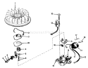 Magneto No. 610694a Diagram and Parts List for 56030 3000001-3999999 - 1973 Toro Lawn Tractor