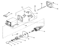 12 Volt Electric Starter No. 33606 Diagram and Parts List for 56033 4000001-4999999 - 1974 Toro Lawn Tractor
