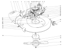 25" Mower Assembly Diagram and Parts List for 56033 4000001-4999999 - 1974 Toro Lawn Tractor