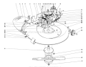 25" Mower Assembly Diagram and Parts List for 56033 5000001-5999999 - 1975 Toro Lawn Tractor