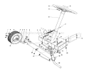 Front Axle Assembly Diagram and Parts List for 56033 5000001-5999999 - 1975 Toro Lawn Tractor