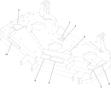 Part Location Diagram of 117-8639 Toro Decal-Routing, Deck Belt
