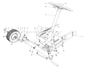 Front Axle Assembly Diagram and Parts List for 56044 0000001-0999999 - 1980 Toro Lawn Tractor