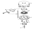 Rewind Starter No. 590420 Diagram and Parts List for 56044 0000001-0999999 - 1980 Toro Lawn Tractor